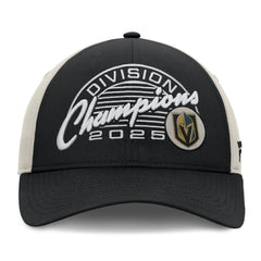 NHL Vegas Golden Knights Fanatics 2025 Pacific Division Champions Locker Room Adjustable Hat - Black