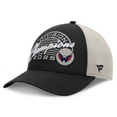 NHL Washington Capitals Fanatics 2025 Metropolitan Division Champions Locker Room Adjustable Hat - Black/Gray