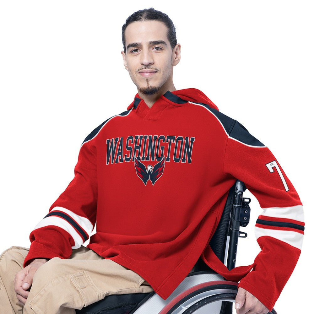 NHL Washington Capitals G-III Sports by Carl Banks Adaptive Wear Lord Stanley Hooded Long Sleeve Sweatshirt - Red