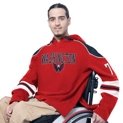 NHL Washington Capitals G-III Sports by Carl Banks Adaptive Wear Lord Stanley Hooded Long Sleeve Sweatshirt - Red