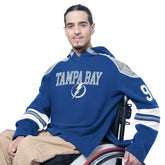 NHL Tampa Bay Lightning G-III Sports by Carl Banks Adaptive Wear Lord Stanley Hooded Long Sleeve Sweatshirt - Blue