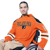 NHL Philadelphia Flyers G-III Sports by Carl Banks Adaptive Wear Lord Stanley Hooded Long Sleeve Sweatshirt - Orange