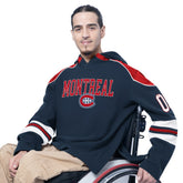 NHL Montreal Canadiens G-III Sports by Carl Banks Adaptive Wear Lord Stanley Hooded Long Sleeve Sweatshirt - Navy