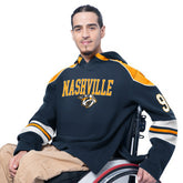 NHL Nashville Predators G-III Sports by Carl Banks Adaptive Wear Lord Stanley Hooded Long Sleeve Sweatshirt - Navy
