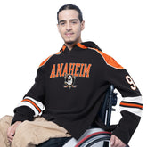 NHL Anaheim Ducks G-III Sports by Carl Banks Adaptive Wear Lord Stanley Hooded Long Sleeve Sweatshirt - Black