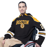 NHL Boston Bruins G-III Sports by Carl Banks Adaptive Wear Lord Stanley Hooded Long Sleeve Sweatshirt - Black