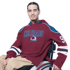 NHL Colorado Avalanche G-III Sports by Carl Banks Adaptive Wear Lord Stanley Hooded Long Sleeve Sweatshirt - Burgundy