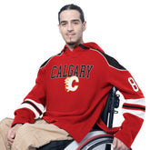 NHL Calgary Flames G-III Sports by Carl Banks Adaptive Wear Lord Stanley Hooded Long Sleeve Sweatshirt - Red