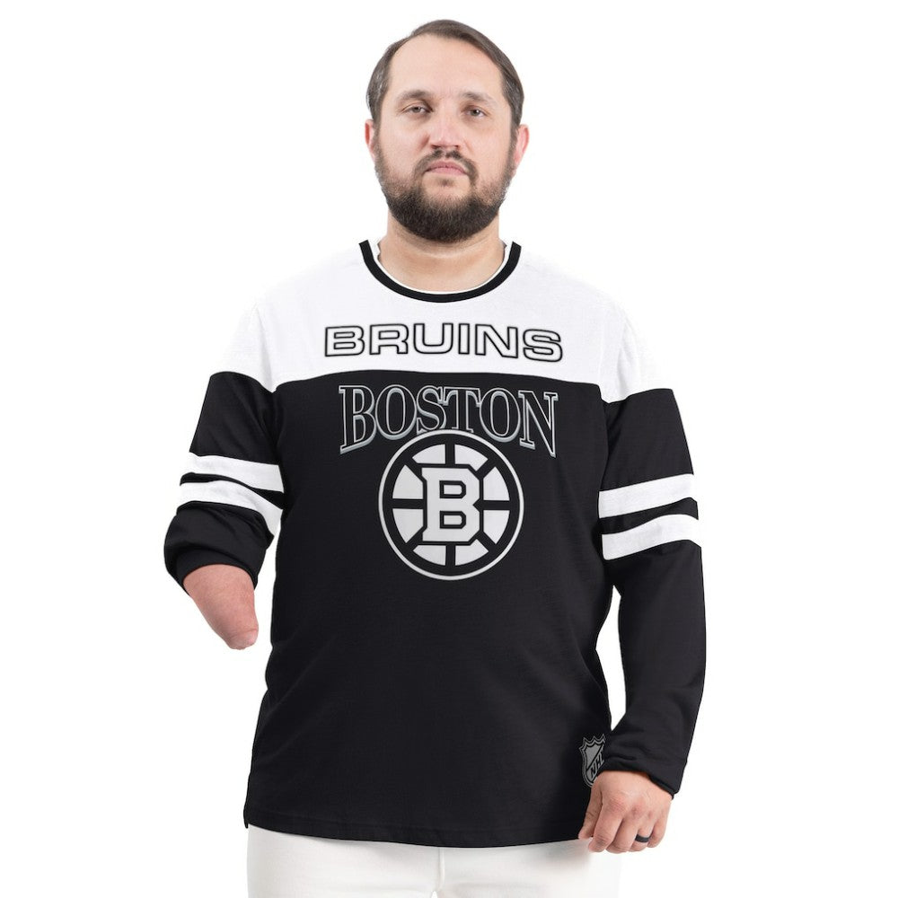 NHL Boston Bruins G-III Sports by Carl Banks Adaptive Wear Outlast Durene Long-Sleeve T-Shirt - Black