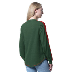 NHL Minnesota Wild G-III 4Her by Carl Banks Women's Advantage Thermal Long-Sleeve Tri-Blend T-Shirt - Green