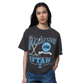 NHL Utah Hockey Club Starter Women's Oversized Hall of Fame T-Shirt - Heather Black