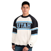 NHL Utah Mammoth Starter Male Adult Defense Fleece Crewneck Sweatshirt - White