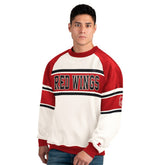 NHL Detroit Red Wings Starter Male Adult Defense Fleece Crewneck Sweatshirt - White