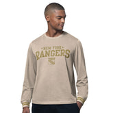 NHL New York Rangers Starter Field Long Sleeve T-Shirt - Tan