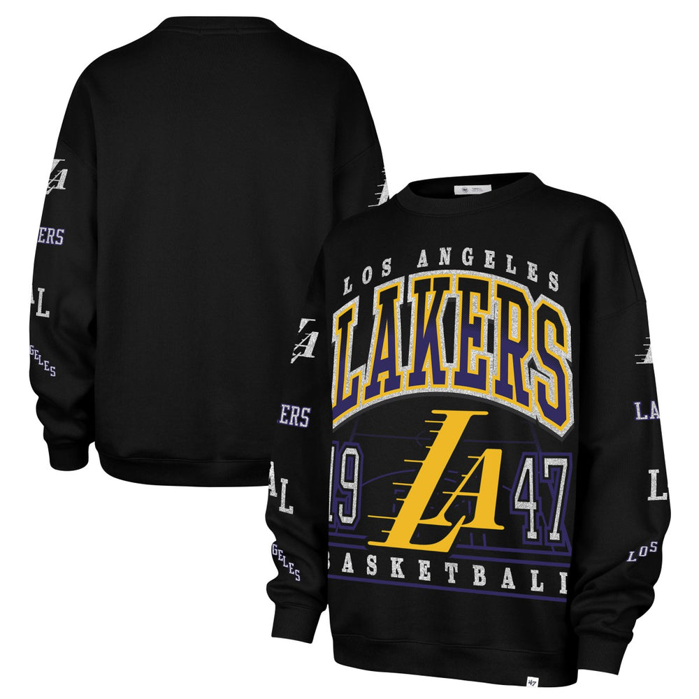 Los Angeles Lakers '47 Women's 2025/26 City Edition Go Big Oversized Sweatshirt Black