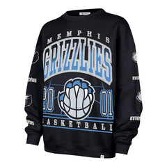 Memphis Grizzlies '47 Women's 2025/26 City Edition Go Big Oversized Sweatshirt Navy