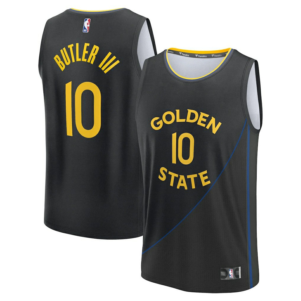 NBA Jimmy Butler III Golden State Warriors Fast Break Replica Player Jersey sale - Statement Editi- Black