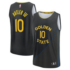 NBA Jimmy Butler III Golden State Warriors Fast Break Replica Player Jersey sale - Statement Editi- Black
