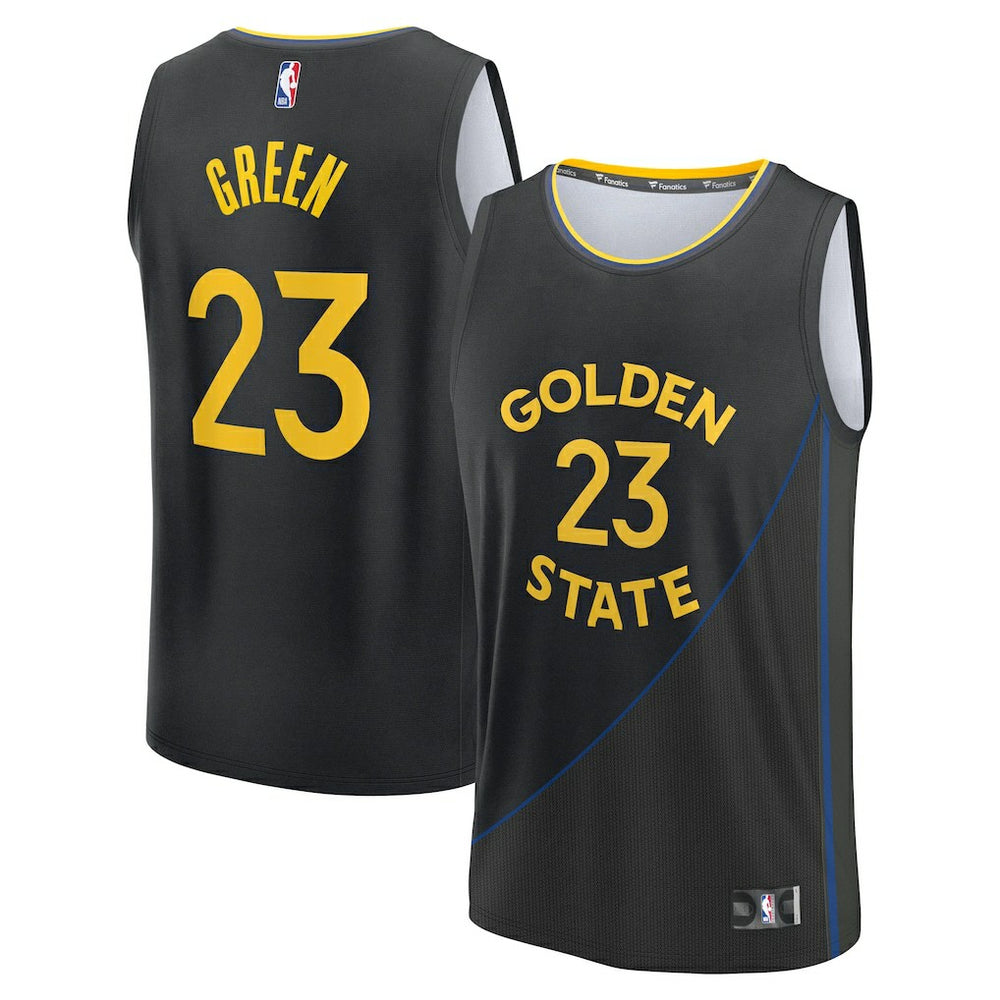 NBA Draymond Green Golden State Warriors Fast Break Replica Player Jersey sale - Statement Editi- Black
