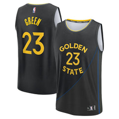 NBA Draymond Green Golden State Warriors Fast Break Replica Player Jersey sale - Statement Editi- Black