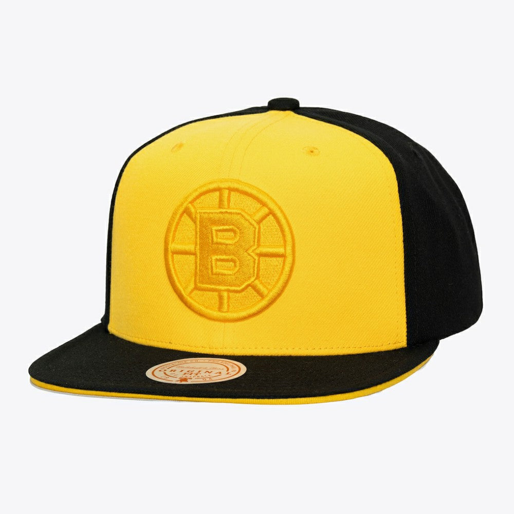 NHL Boston Bruins Mitchell & Ness Color Pop Snapback Hat - Gold/Black