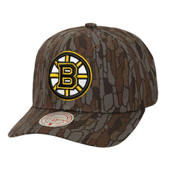 NHL Boston Bruins Mitchell & Ness Hidden Camo Pro Crown Adjustable Hat - Camo