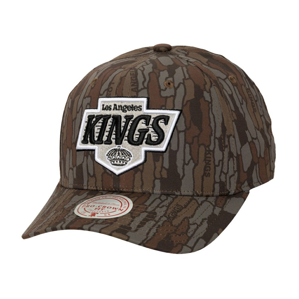 NHL Los Angeles Kings Mitchell & Ness Hidden Camo Pro Crown Adjustable Hat - Camo