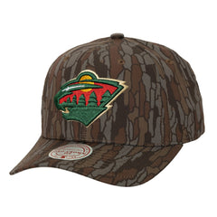 NHL Minnesota Wild Mitchell & Ness Hidden Camo Pro Crown Adjustable Hat - Camo