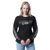 Brooklyn Nets G-III 4Her by Carl Banks Women's Advantage Tri-Blend Long Sleeve T-Shirt Black
