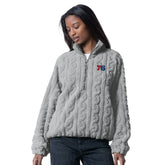 Philadelphia 76ers G-III 4Her by Carl Banks Women's Champ Half-Zip Pullover Gray