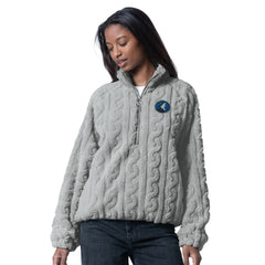Minnesota Timberwolves G-III 4Her by Carl Banks Women's Champ Half-Zip Pullover Gray