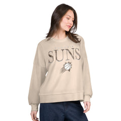 Phoenix Suns G-III 4Her by Carl Banks Women's Oversized Vet II Sweatshirt Natural