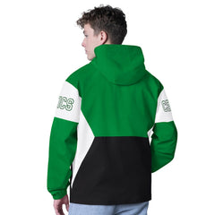 Boston Celtics G-III Sports by Carl Banks Tailgate Half-Zip Hoodie Kelly Green/Black