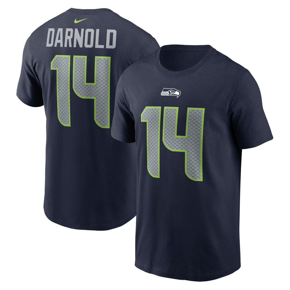 Sam Darnold Seattle Seahawks Name & Number T-Shirt College Navy