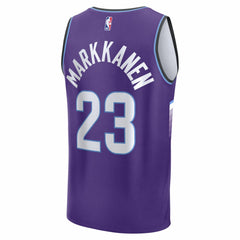 NBA Lauri Markkanen Utah Jazz Fast Break Replica Jersey - Icon Edition - Purple