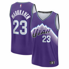 NBA Lauri Markkanen Utah Jazz Youth Fast Break Replica Jersey - Icon Edition - Purple