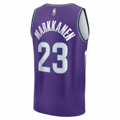 NBA Lauri Markkanen Utah Jazz Youth Fast Break Replica Jersey - Icon Edition - Purple