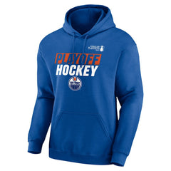 NHL Edmonton Oilers Fanatics 2025 Stanley Cup Playoffs Breakout Fleece Pullover Hoodie - Royal