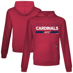 St. Louis Cardinals Levelwear City Connect Relay No Hitter Pullover Hoodie - Red Hoodies