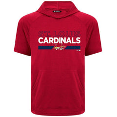 St. Louis Cardinals Levelwear City Connect Phase No Hitter Short Sleeve Pullover Hoodie - Red Hoodies