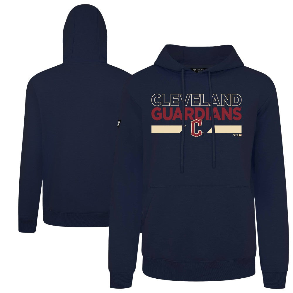 Cleveland Guardians Levelwear City Connect Podium No Hitter Pullover Hoodie - Navy Hoodies