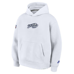 Buffalo Bills 2025 Rivalries Collection Oversized Tech Fleece Hoodie White