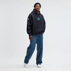 Miami Dolphins 2025 Rivalries Collection Oversized Tech Fleece Hoodie Pitch Blue