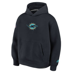 Miami Dolphins 2025 Rivalries Collection Oversized Tech Fleece Hoodie Pitch Blue
