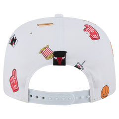Chicago Bulls Team Cheer Rope 19TWENTY Adjustable Hat White