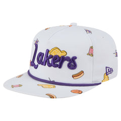 Los Angeles Lakers Team Cheer Rope 19TWENTY Adjustable Hat White