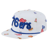 Philadelphia 76ers Team Cheer Rope 19TWENTY Adjustable Hat White