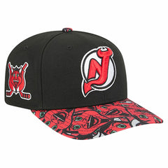 NHL New Jersey Devils New Era Mascot Visor 9SEVENTY Adjustable Hat - Black