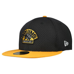 NHL Boston Bruins New Era Mesh Crown Two-Tone 59FIFTY Fitted Hat - Black/Gold