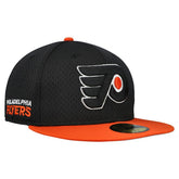 NHL Philadelphia Flyers New Era Mesh Crown Two-Tone 59FIFTY Fitted Hat - Black/Orange